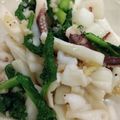 kaoripi's cooksnap of when they made イカと菜の花のガーリック炒め.
