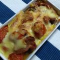 cyobindish's cooksnap of when they made 『なすとミニトマトのチーズ焼き』.