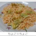 ちょこ☆ちょこ's cooksnap of when they made 簡単☆レタス鮭チャーハン.