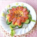 Newチヨコっと♪'s cooksnap of when they made 乗せるだけ本物みたい向日葵ソセジエッグ.