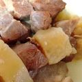 Yusena's cooksnap of when they made ホロホロ豚肩ロースと大根の煮物.