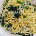 jiin's cooksnap of when they made しらすとほうれん草のパスタ.