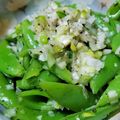 ⭐⭐あろま⭐⭐'s cooksnap of when they made スナップえんどうのネギ塩和え.