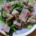 クックHO3J0H☆'s cooksnap of when they made ほうれん草と牡蠣のソテー.