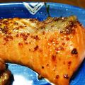 みゆぶら's cooksnap of when they made カナダより♪サーモンのメープル焼き弁当.