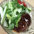 たんちゅ's cooksnap of when they made 美味！酒粕ハンバーグ.