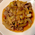 ボーちゃん♪'s cooksnap of when they made 牛肉とごぼうと玉ねぎの甘辛炒め*+.