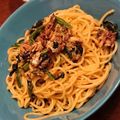 e2yu's cooksnap of when they made ほうれん草とオイルサーディンのパスタ.