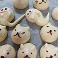 コメダコメコ's cooksnap of when they made ハロウィンおばけのメレンゲクッキー.