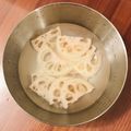 3yes's cooksnap of when they made 蓮根の灰汁抜き例.