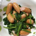 HappyYumi's cooksnap of when they made 超簡単♪ウィンナーとほうれん草のソテー☆.