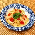 なつき☆ミ's cooksnap of when they made ミニトマトで♪簡単トマトパスタ.