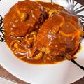 ちゃたん。's cooksnap of when they made 煮込みハンバーグ♪缶詰を使って簡単本格☆.