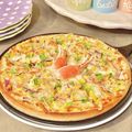 ばぢこ's cooksnap of when they made かにとエビのクリームグラタンピザ.