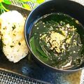 ❥❦❧ruru❧❦❥'s cooksnap of when they made レンジで1分半！即席わかめスープ.
