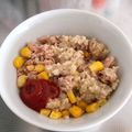 shun_rio's cooksnap of when they made ツナコーンと食べるラー油のオートミール.