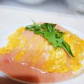 skybluemoo's cooksnap of when they made ぱぱっと和風明太子オムライス.