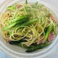 うさっこぷー's cooksnap of when they made アスパラとハムのパスタ.