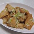 きらり流れ星's cooksnap of when they made 鶏肉の竜田揚げ(白ネギ甘酢ソースかけ).