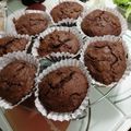 クックNT0JEL☆'s cooksnap of when they made ホットケーキミックスでチョコマフィン♥.