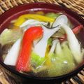 料理男子部🍻's cooksnap of when they made 簡単♪レタスとパプリカきのこの中華スープ.