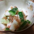 ねこはがき's cooksnap of when they made 山芋ときゅうりの梅肉あえ〜テキトーに.