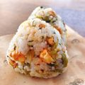 ちゃちゃまる26's cooksnap of when they made ✿高菜＆胡桃と焦がしチーズのおにぎり✿.