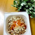 ルパンのかあさん☆彡's cooksnap of when they made 簡単！納豆にスイートチリソースと天かす.
