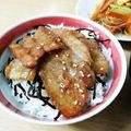 enr's cooksnap of when they made 厚切り豚バラのガッツリ★かば焼き.