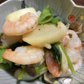 米の華's cooksnap of when they made カブと海老の黒酢オイスターソース炒め.