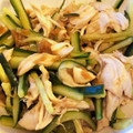 dance_best's cooksnap of when they made ささみときゅうりの梅肉和え.