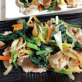 あんまかろん☆'s cooksnap of when they made ほうれん草 豚肉炒め.