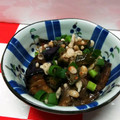 お魚キッチン's cooksnap of when they made 冷凍揚げナスと冷凍オクラの揚げない煮浸し.