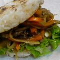 ﾏｺｯﾁ's cooksnap of when they made 決定版『きんぴらライスバーガー』♪.