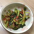 亜久里's cooksnap of when they made 小松菜の小エビナムル.