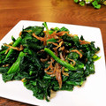 mami＊s's cooksnap of when they made 小松菜（ほうれん草）のちりめん山椒炒め.