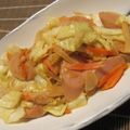 チョビ～☆'s cooksnap of when they made 魚二ソと野菜のカレーマヨポン炒め.