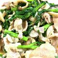 めぐンクック☆'s cooksnap of when they made 春菊と豚バラ肉の醤油炒め.