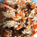 1男4女のママ's cooksnap of when they made 人参の豚そぼろ餡掛け　.