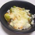 きらり流れ星's cooksnap of when they made レンジで★茄子と小松菜のキムマヨチーズ.