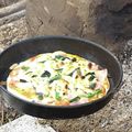 mamayan's cooksnap of when they made 薄力粉だけで簡単ピザ生地.
