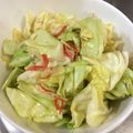 ひまわり６号's cooksnap of when they made 【記録用】キャベツとカニカマのポン酢和え.