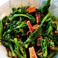 クックA7ACJK☆'s cooksnap of when they made 菜の花(青菜)と油揚げの辛子和え☆.