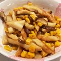 あつおくん's cooksnap of when they made ちくわと椎茸入り♡コーンバター醤油炒め.