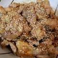 くまくまマン's cooksnap of when they made 鶏モモ肉のごま照り焼き.