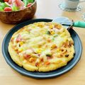 runa10's cooksnap of when they made おからでヘルシー！最強ピザ卍.