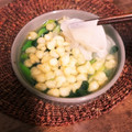 ふか谷's cooksnap of when they made 餃子の皮とわかめ・揚げ玉のスープ.