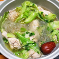 クックY08S17☆'s cooksnap of when they made 簡単☆鶏とキャベツの白だし鍋.