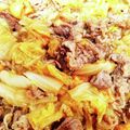 ☆魔矢☆'s cooksnap of when they made 材料２つ☆牛肉と白菜のすき焼き煮.