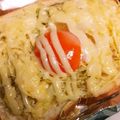 美貴姉's cooksnap of when they made キャベツたっぷり目玉焼きトースト.